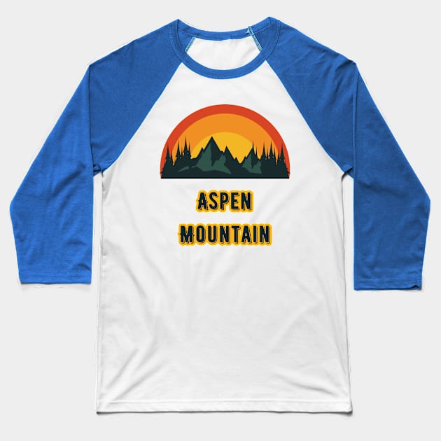 Aspen Mountain Baseball T-Shirt by Canada Cities